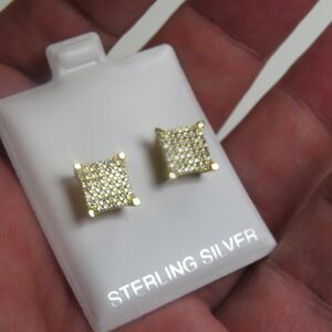 14k Sterling Silver Earring Hand Crafted